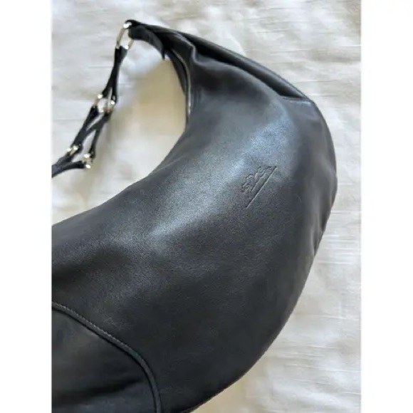 Longchamp Black Leather Shoulder Bag - Picture 5 of 11